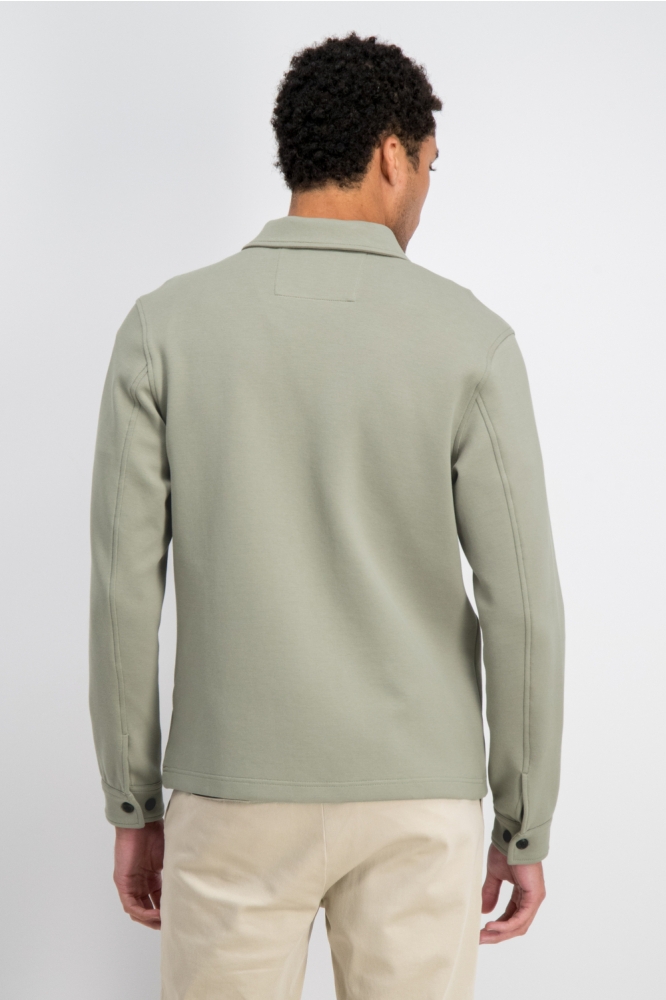 Gabbiano groene heren overhemd | Model achteraanzicht