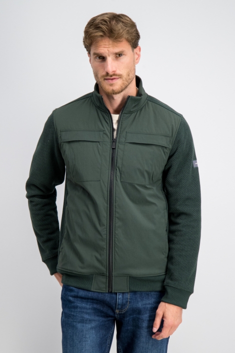 Gabbiano groene heren vest | Model vooraanzicht