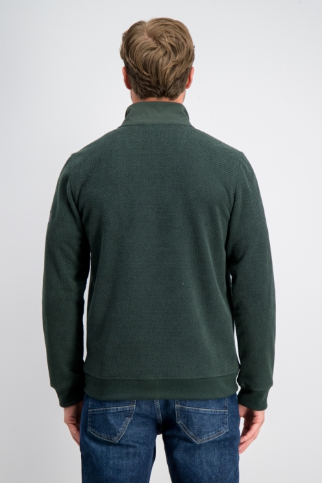 Gabbiano groene heren vest | Model achteraanzicht