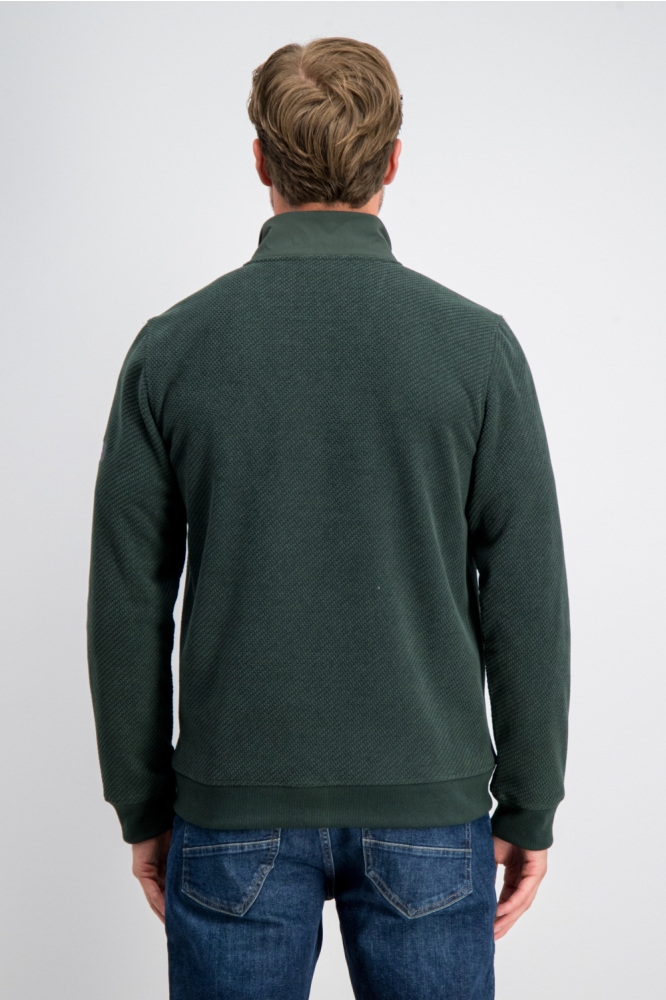 Gabbiano groene heren vest | Model achteraanzicht