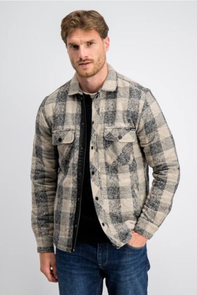 Gabbiano zand heren vest | Model vooraanzicht