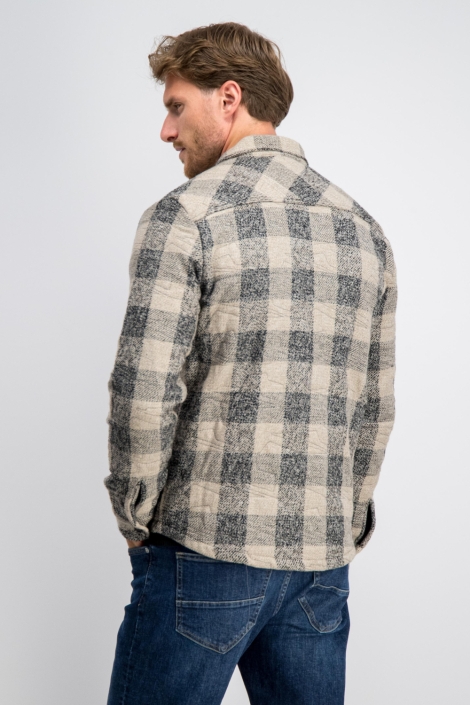 Gabbiano zand heren vest | Model achteraanzicht