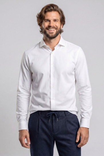 Campbell Overhemd CASUAL OVERHEMD COLBY 107638 WHITE