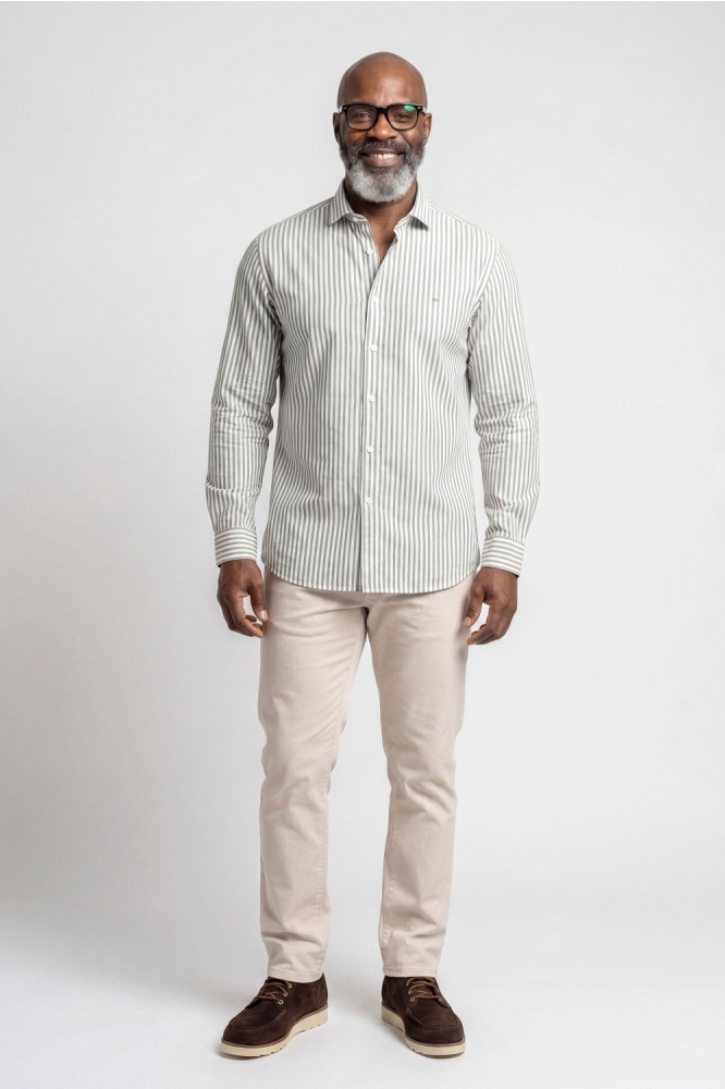 Campbell groene heren overhemd | Model