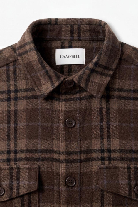 Campbell bruine heren overhemd | Unique Selling Point