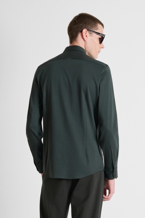 Antony Morato groene heren overhemd | Model achteraanzicht