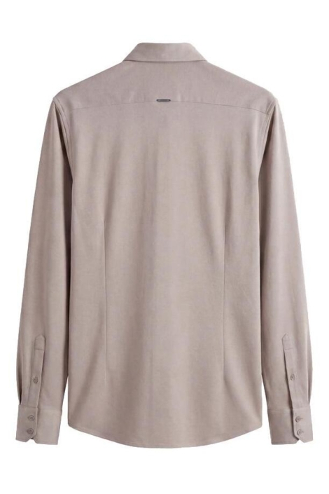 Antony Morato taupe heren overhemd | Achteraanzicht