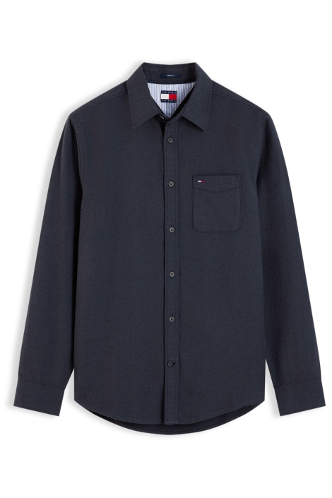 Tommy Jeans zwarte heren overhemd | Vooraanzicht