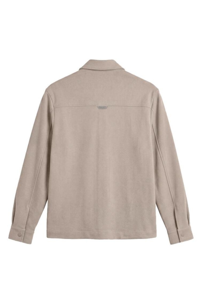 Antony Morato ecru heren overhemd | Achteraanzicht