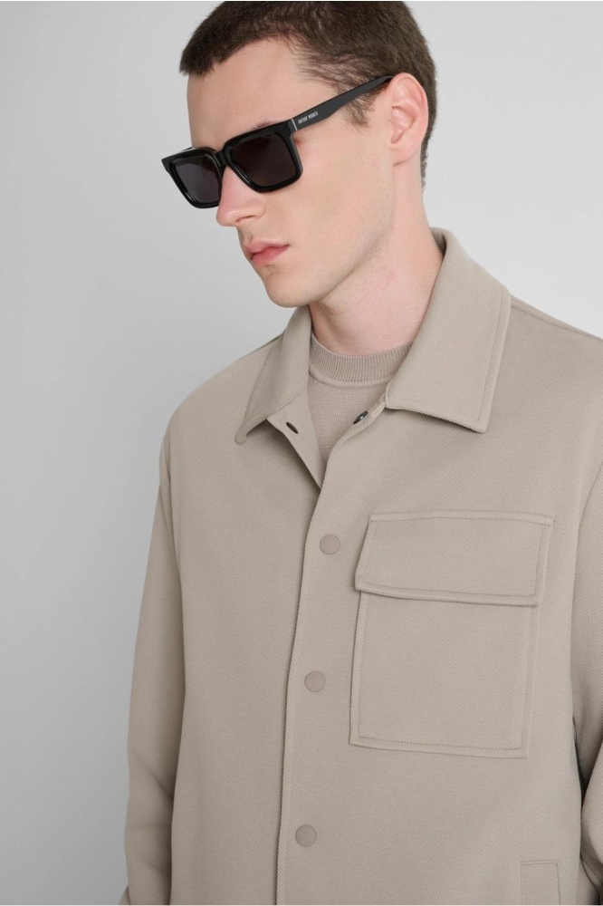 Antony Morato ecru heren overhemd | Close up