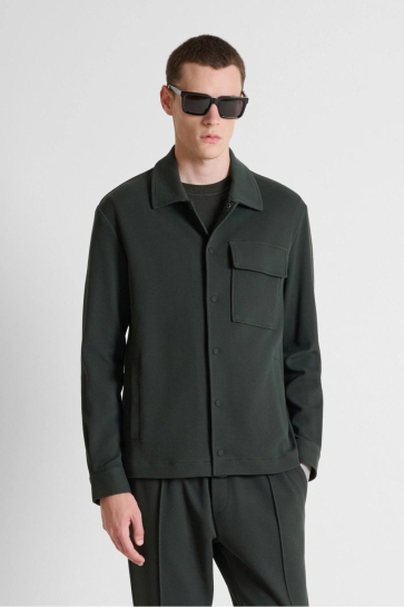 Antony Morato shirt aruba slim fit in twil str Groen