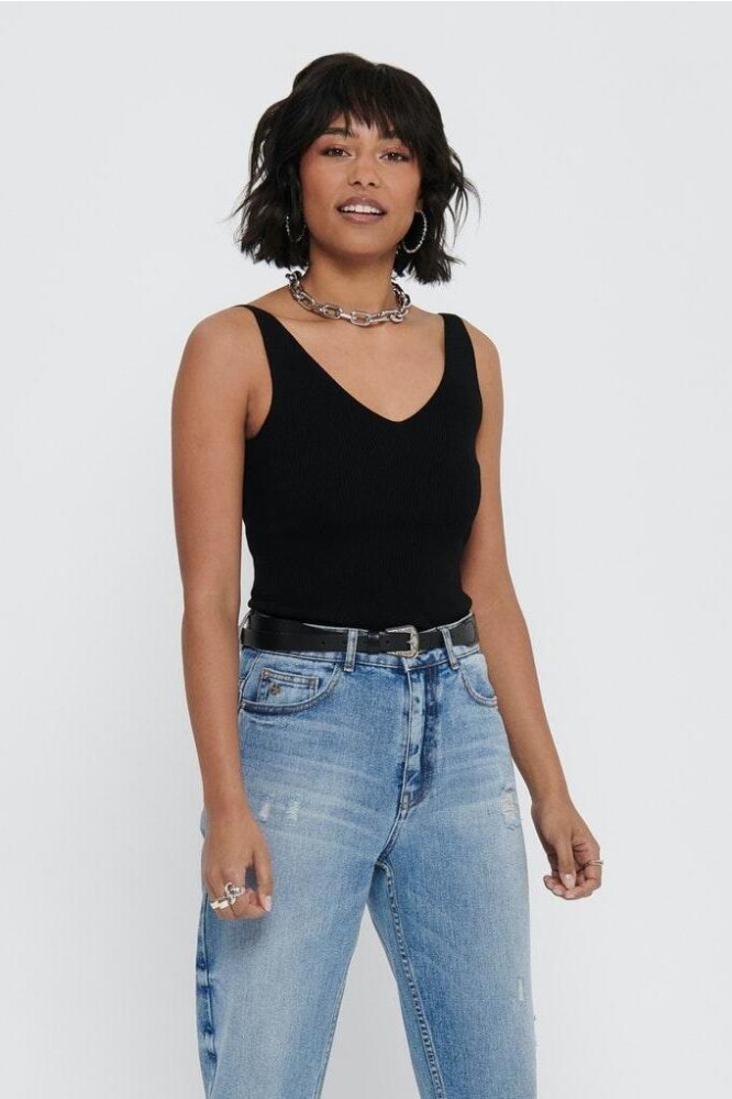 Jacqueline de Yong zwarte dames top | Model