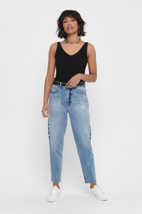 Jacqueline de Yong zwarte dames top | Model