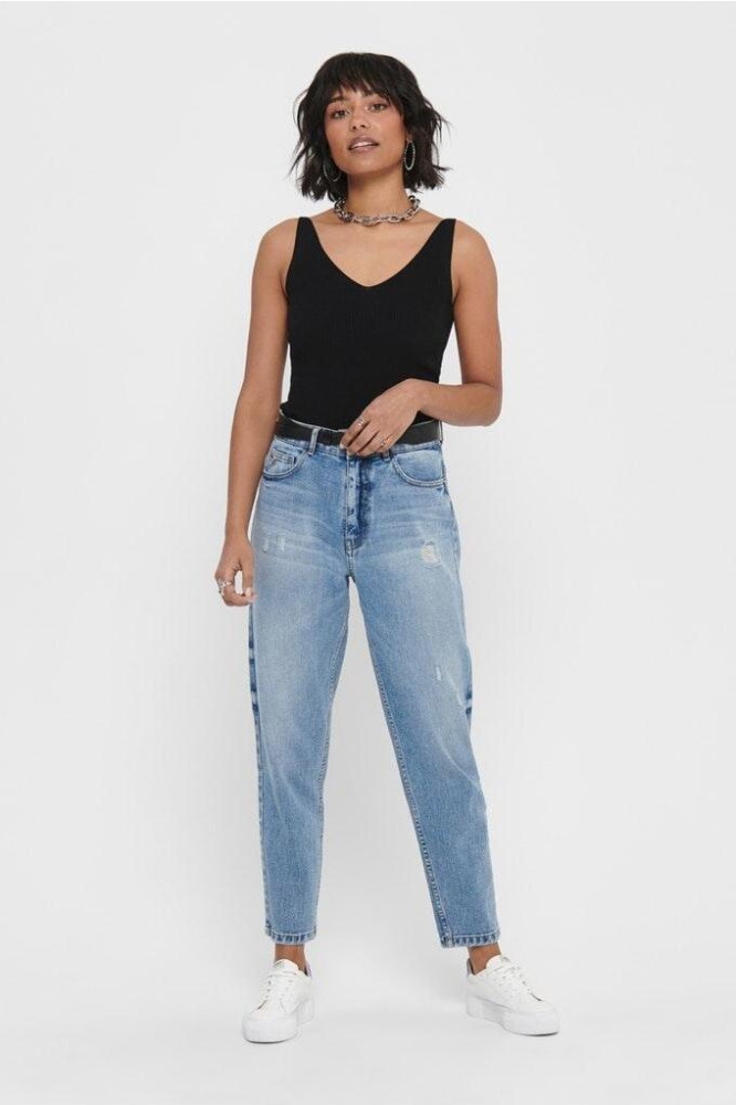 Jacqueline de Yong zwarte dames top | Model