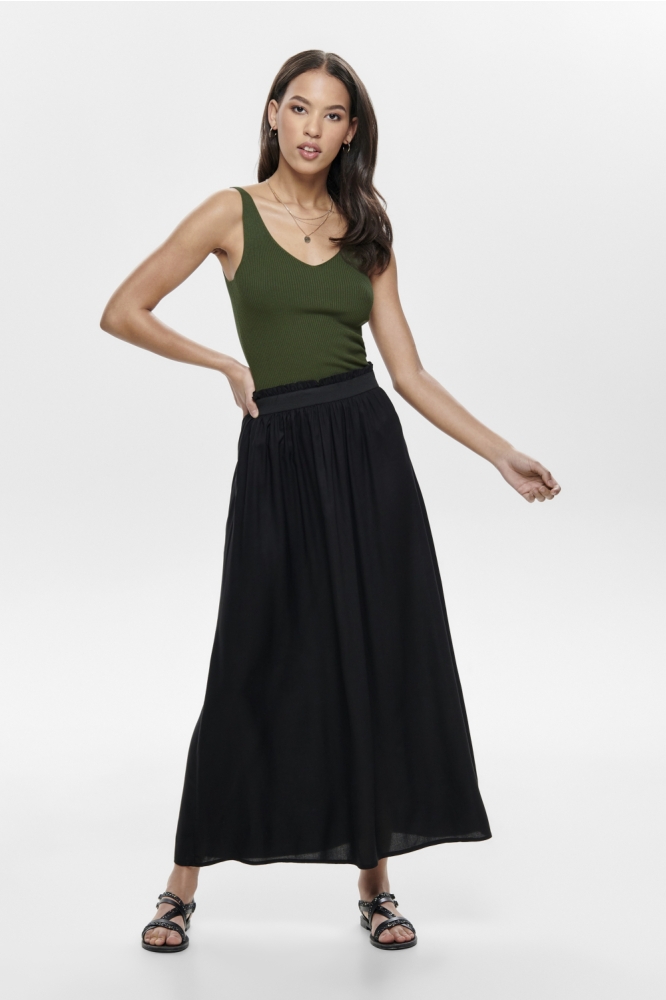 Jacqueline de Yong groene dames top | Model vooraanzicht