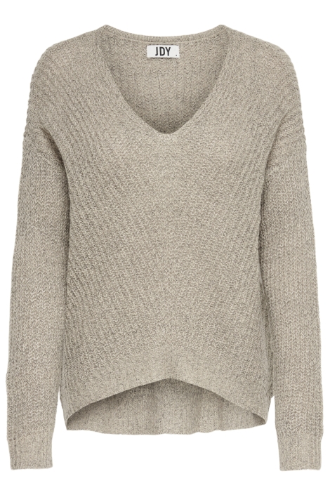 Jacqueline de Yong beige dames trui | Vooraanzicht