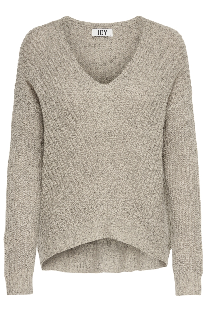 Jacqueline de Yong beige dames trui | Vooraanzicht