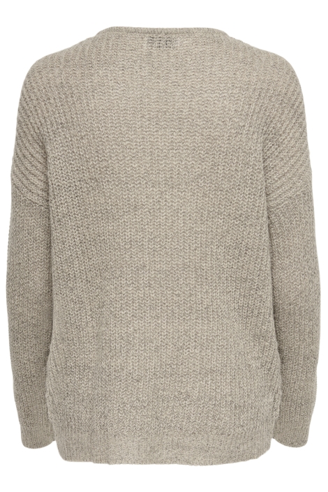 Jacqueline de Yong beige dames trui | Achteraanzicht