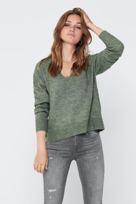 Jacqueline de Yong groene dames trui | 