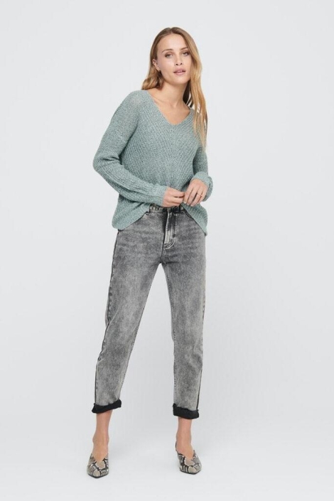 Jacqueline de Yong groene dames trui | Model