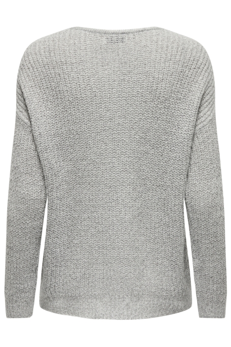 Jacqueline de Yong grijze dames trui | Achteraanzicht