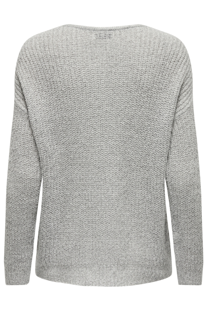 Jacqueline de Yong grijze dames trui | Achteraanzicht