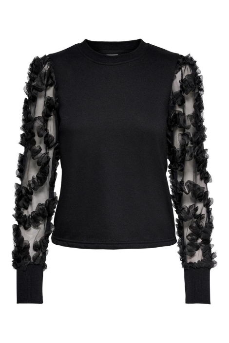 Jacqueline de Yong zwarte dames trui | Vooraanzicht