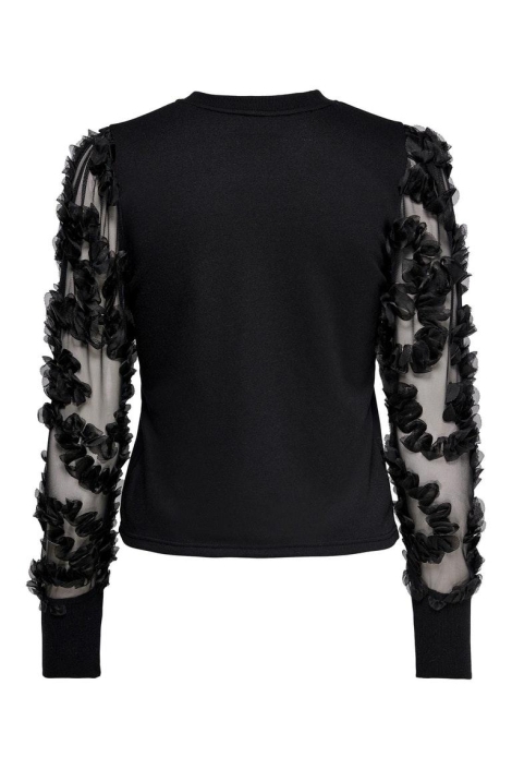 Jacqueline de Yong zwarte dames trui | Achteraanzicht