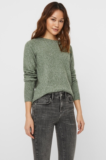 Vero Moda vmdoffy ls o-neck blouse ga noos Groen