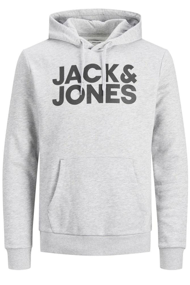 Jack & Jones grijze heren sweater | Vooraanzicht