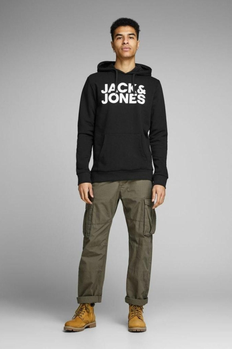 Jack & Jones zwarte heren sweater | Model