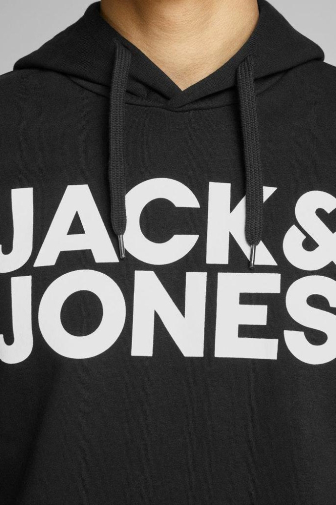 Jack & Jones zwarte heren sweater | Close up