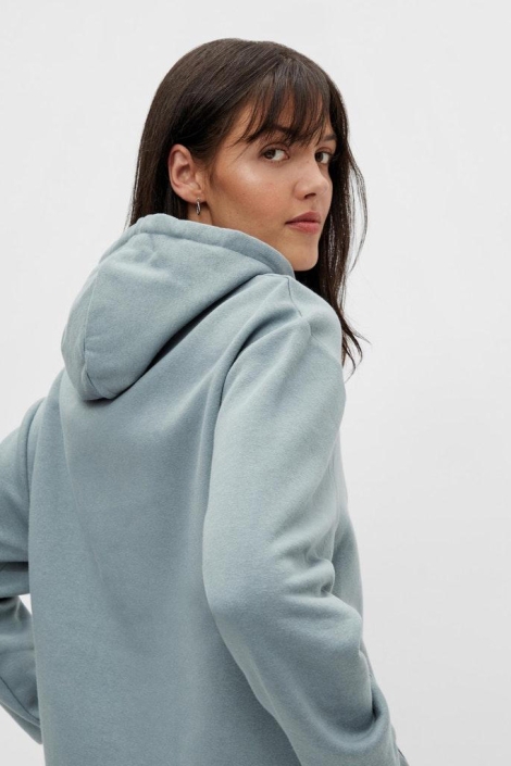 Pieces blauwe dames sweater | Close up