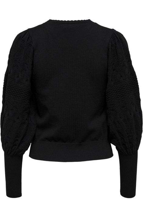 Only zwarte dames trui | Achteraanzicht