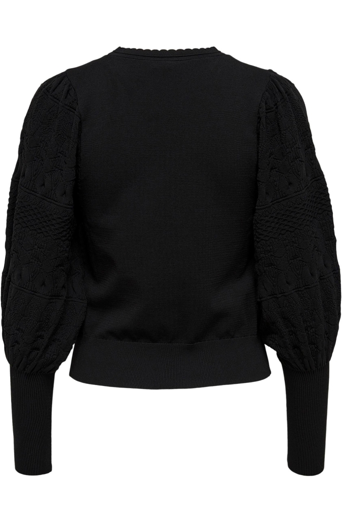 Only zwarte dames trui | Achteraanzicht