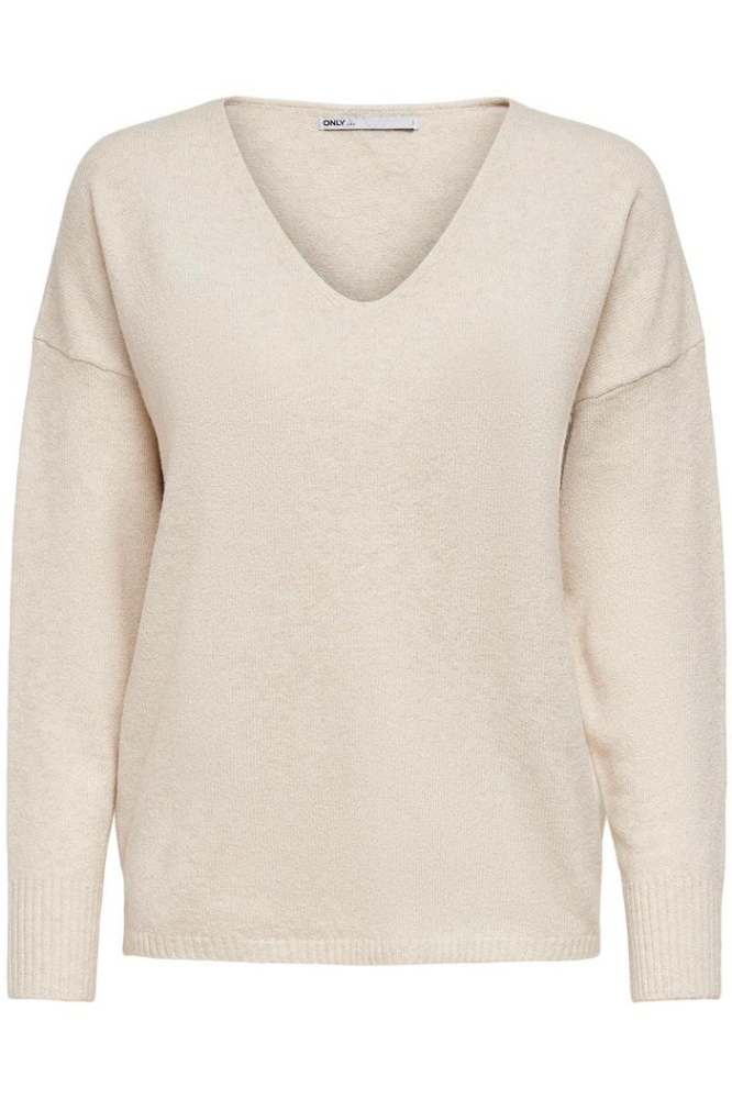 Only ecru dames trui | Vooraanzicht