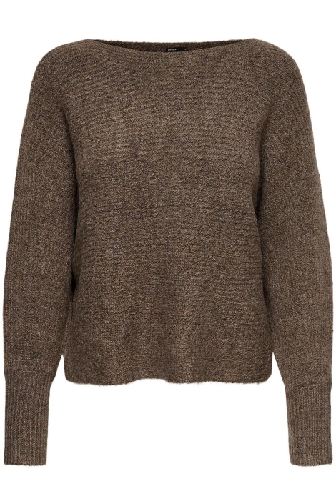 Only bruine dames trui | Vooraanzicht