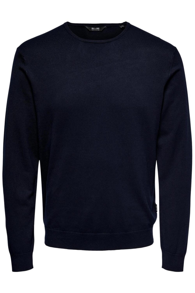 Only & Sons blauwe heren trui | Vooraanzicht