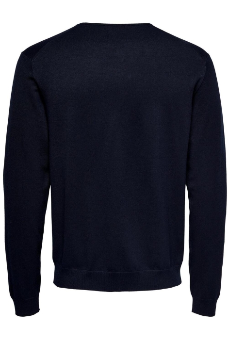 Only & Sons blauwe heren trui | Achteraanzicht