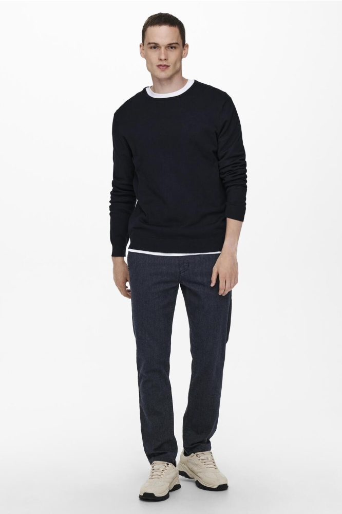Only & Sons blauwe heren trui | Model