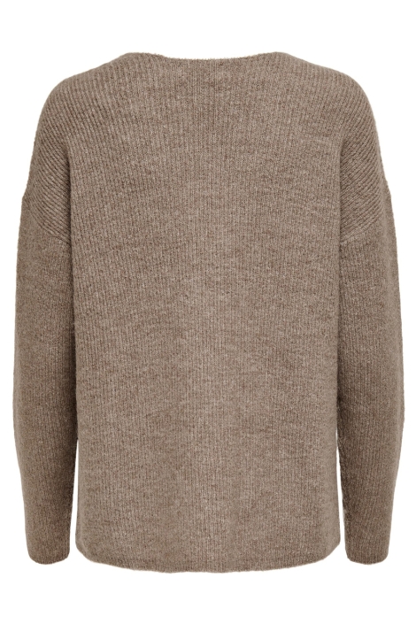 Only bruine dames trui | Achteraanzicht