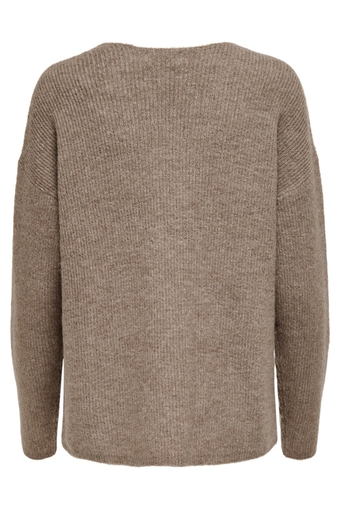 Only bruine dames trui | Achteraanzicht