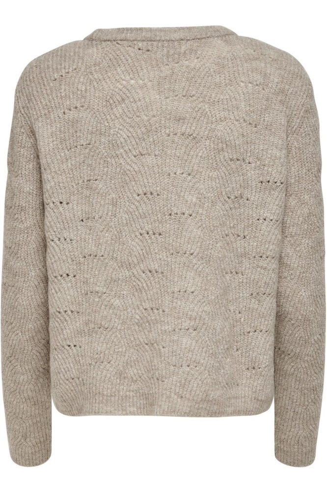 Only beige dames trui | Achteraanzicht