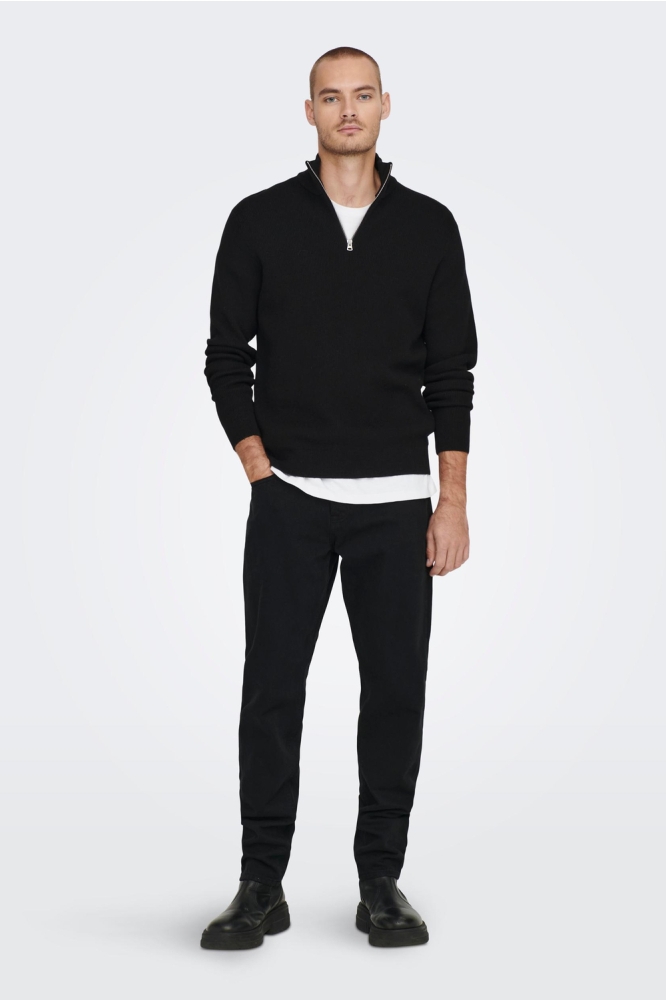 Only & Sons zwarte heren trui | Model
