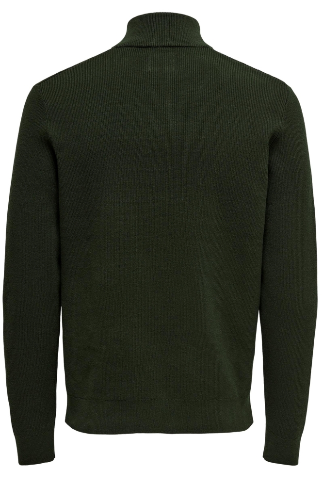 Only & Sons groene heren trui | Achteraanzicht