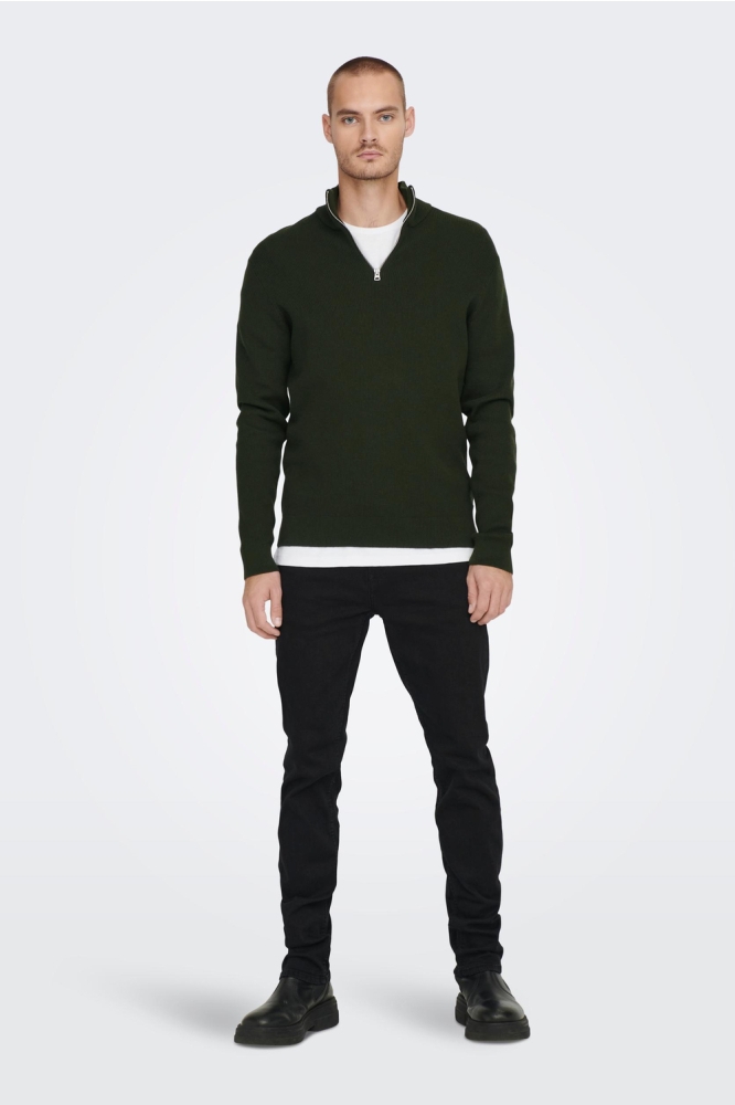 Only & Sons groene heren trui | Model