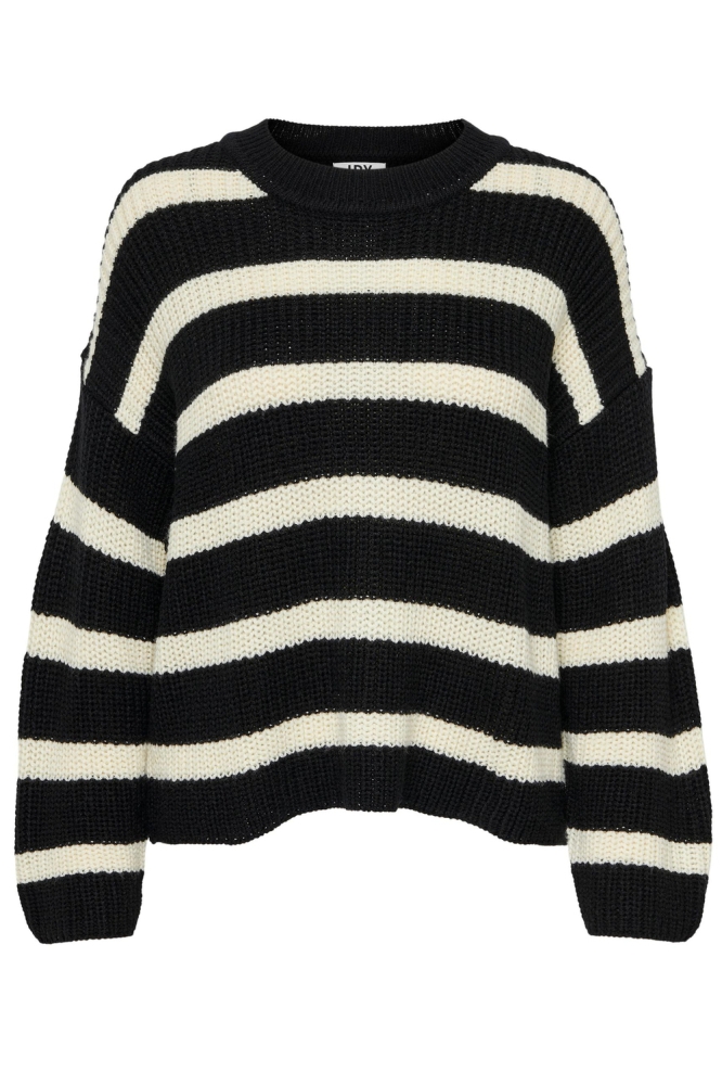 Jacqueline de Yong zwarte dames trui | Vooraanzicht