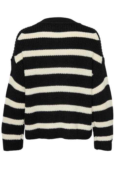 Jacqueline de Yong zwarte dames trui | Achteraanzicht