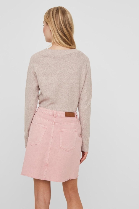 Vero Moda roze dames trui | Model achteraanzicht