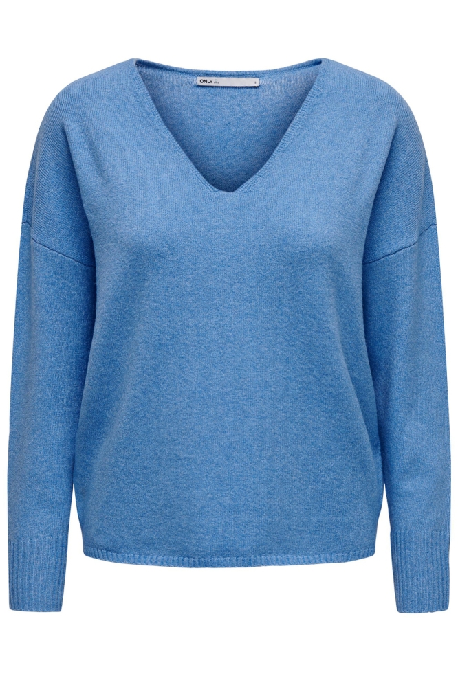 Only blauwe dames trui | Vooraanzicht